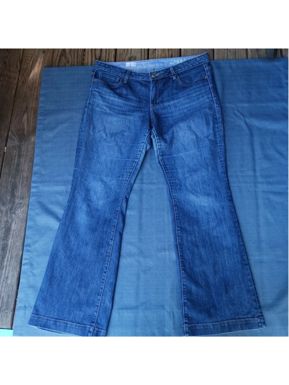Gap 1969 33R/ 16L Long And Lean Medium Wash Trouser w/Flare Classic